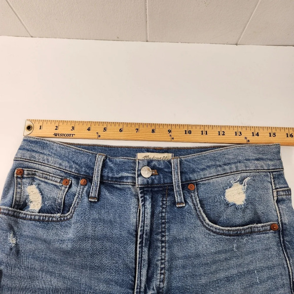 MADWELL The Perfect Vintage Jean  Medium Wash Distressed Size 27 - Picture 12 of 14